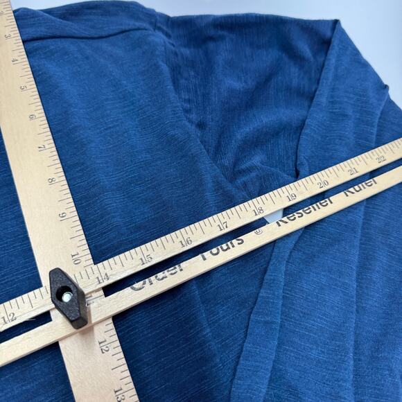 Adidas Hooodie Womens Small Blue Rush Crew Essentials Slub Hoodie - Picture 10 of 10